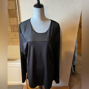 Long Tall Sally Mesh Sleeve Shirt